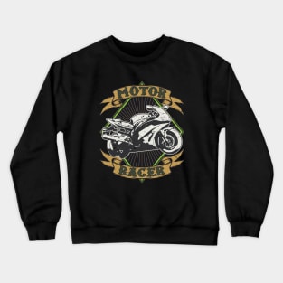 Motor Racer vintage Racing Motorbike Crewneck Sweatshirt